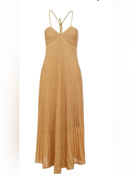Sandro Dresses & Skirts - Sandro Gold Knit Dress